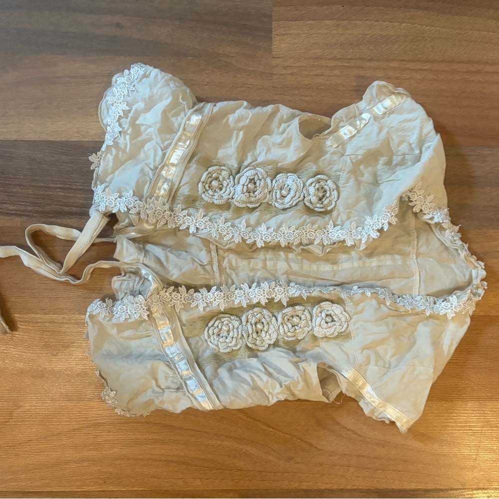 Cream Lace Vest